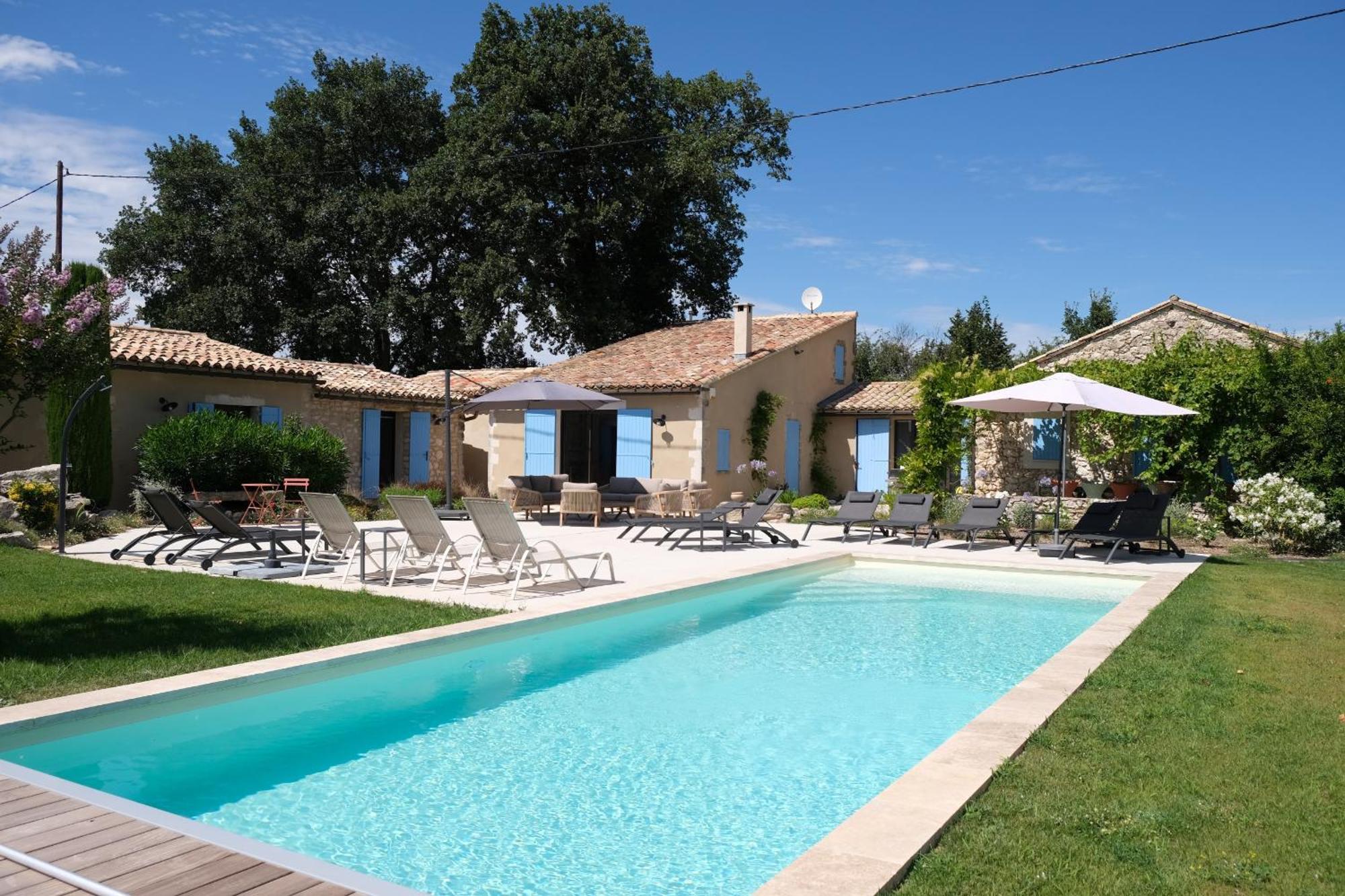 Provencal House With Heated Pool, View Of The Luberon In Robion - Accommodates 12 People. Exterior foto